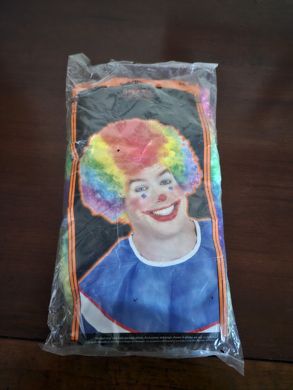 Multicolor Clown Wig - Unbranded Rainbow Afro Costume Accessory
